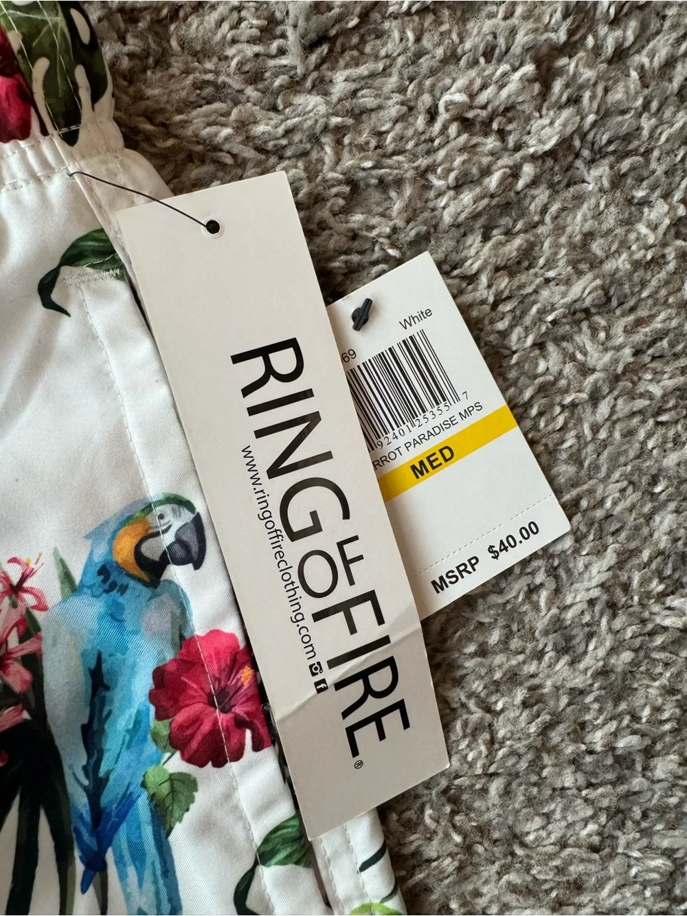 Ring of Fire tropical parrot